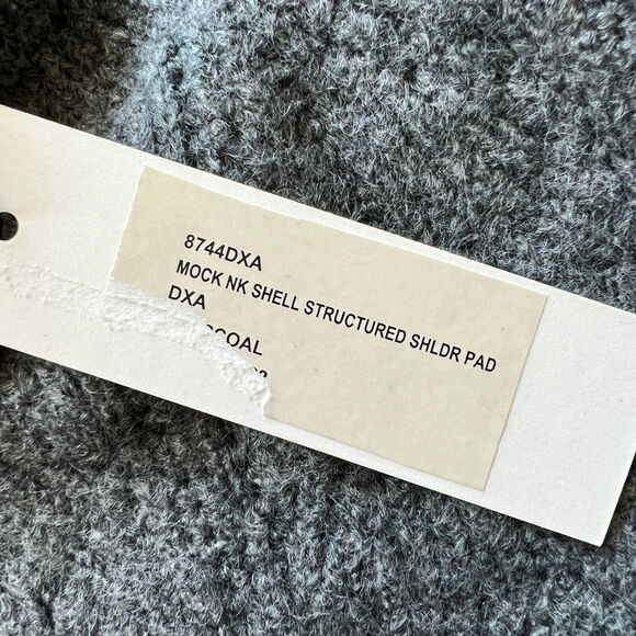 L’Agence Sweater Vest Extra Small Pullover With Shoulder Pads Gray - Picture 3 of 10